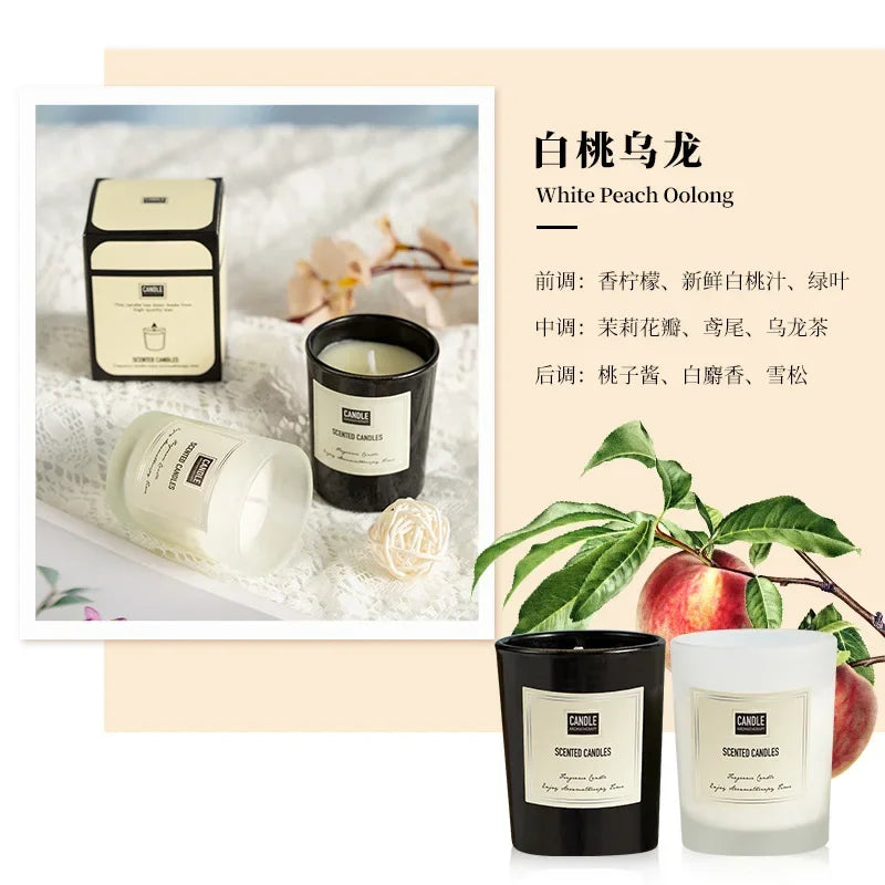 bougie aromathérapie parfumée plantes européennes pour air pur et décoratif - vue 19 sur 19