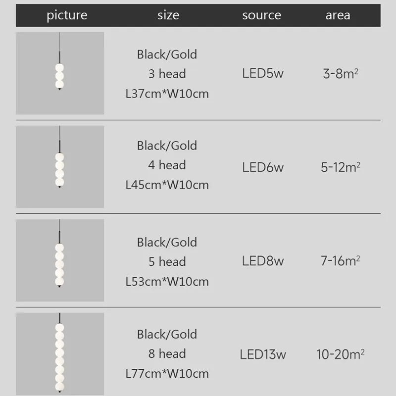 Suspension en verre nordique LED cuivre vent gourde 3-8 tête chevet suspendu décor lampe pour étude chambre salon éclairage - vue 6 sur 14