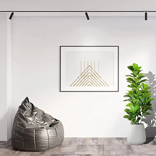 arbre tropical artificiel avec grandes branches et feuilles en plastique