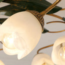 Plafonnier à fleur française ancienne rétro