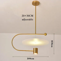 Minimalist Nordic acrylic chandelier for modern decoration
