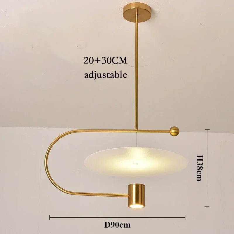 Minimalist Nordic acrylic chandelier for modern decoration