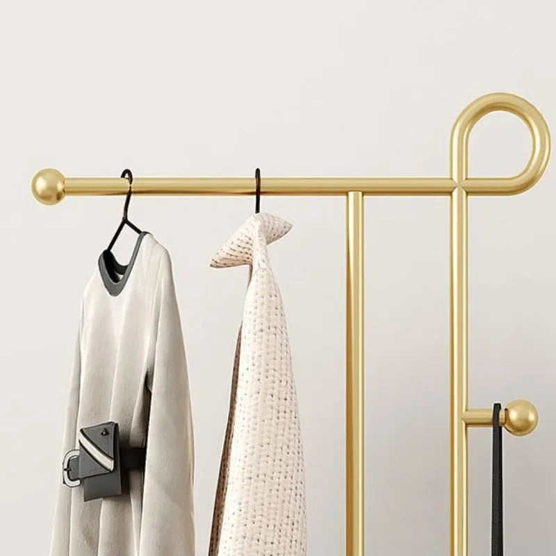 porte-manteaux en métal modernes et créatifs pour rangement élégant - vue 4 sur 9