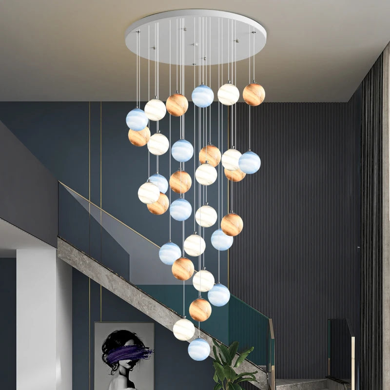 lustre boule coloré pour un éclairage moderne et élégant - vue 4 sur 14