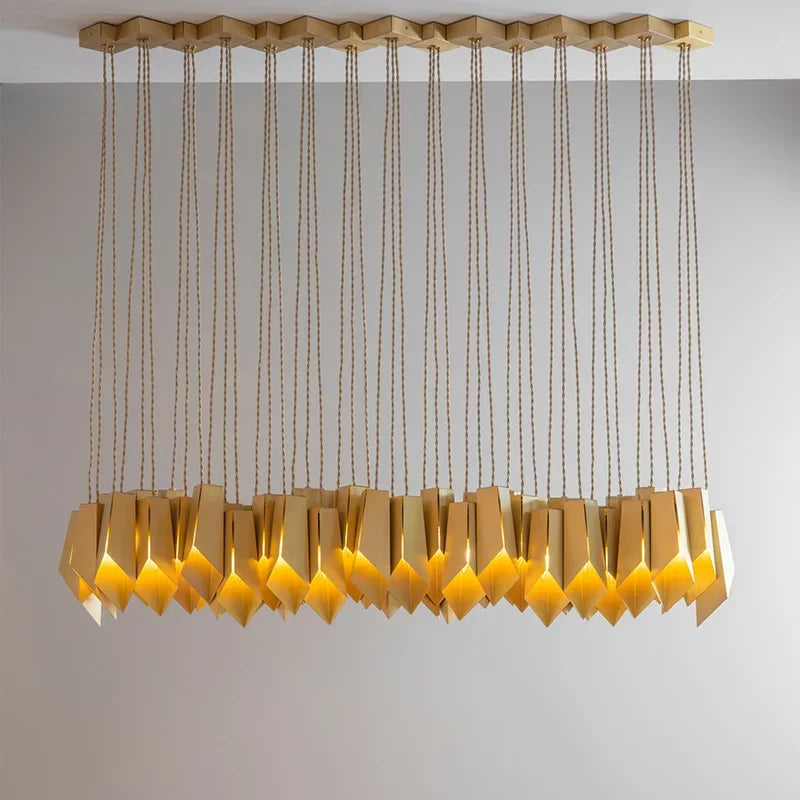 Modern Designer LED Chandelier Lighting Living Dining Room Decor Led Pendant Light Villa Bar Dining Table Hanging Lamp Luminaire - vue 4 sur 12