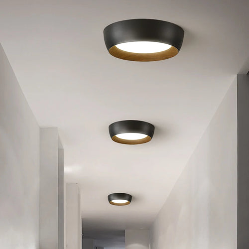 Plafonniers LED nordique pour salon chambre couloir Luminaire blanc noir gris lampe 	 lustres e pendentes