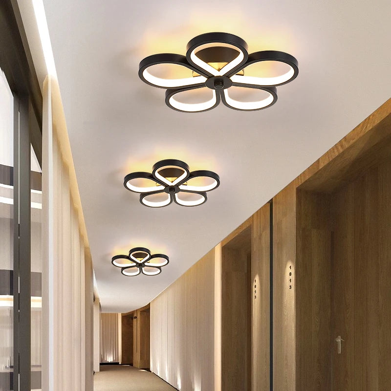 Moderne Led allée lumière plafonniers vestiaire couloir balcon Foyer plafonnier acrylique décoration maison lustre Luminaire - vue 6 sur 26