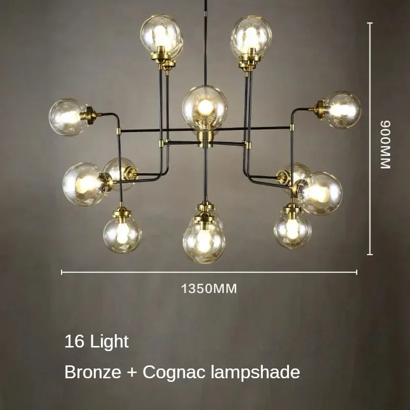 lustre artistique en verre pour décoration intérieure moderne - vue 15 sur 24