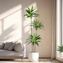 Set of 3 artificial dracaena plants for realistic decoration