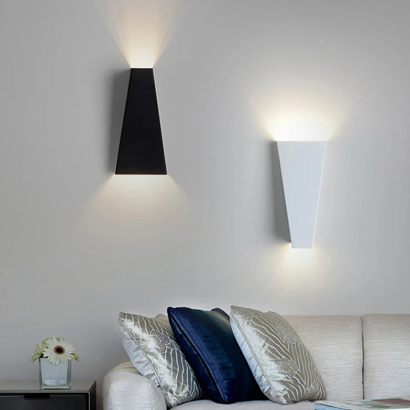 applique LED intérieure chambre salon applique murale décoration haut et bas lumière en aluminium applique moderne appliques AU18