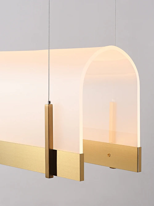 lustre en acrylique pour restaurant et salon postmoderne - vue 7 sur 8