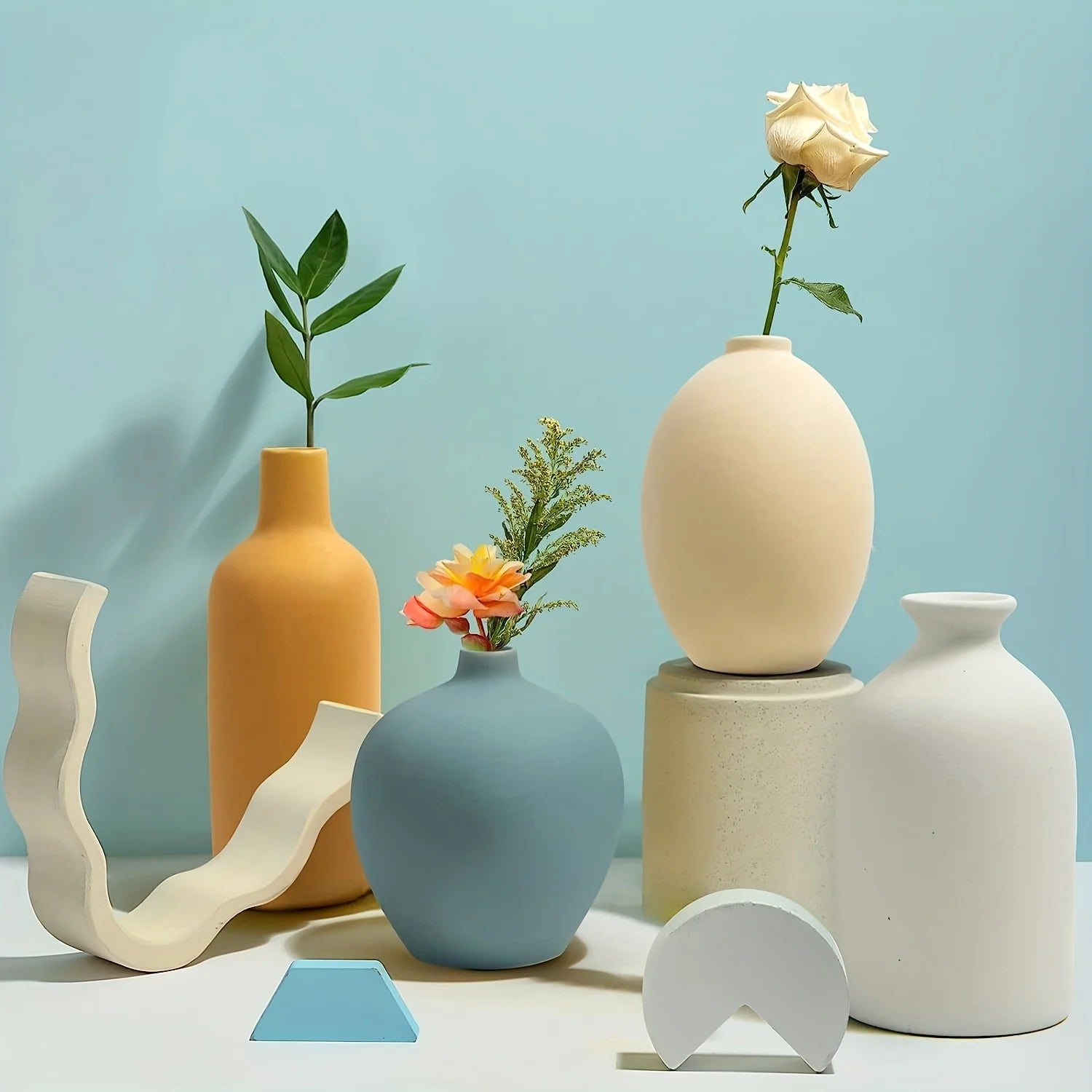 1pc ceramic vase works of art, living room bedroom study cafe and other ornaments, gifts for lovers during festivals.
