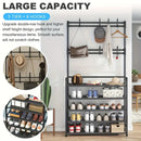 1 Piece 4/5 Ply 23" Carbon Steel, Multipurpose Clothes and Shoe Rack, Black/White, Self Assembly Required
