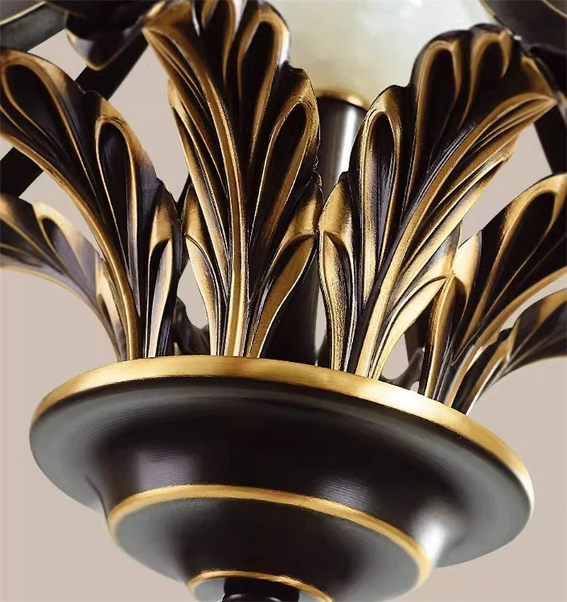 lustre nordique de luxe en cuivre style vintage industriel - vue 6 sur 12