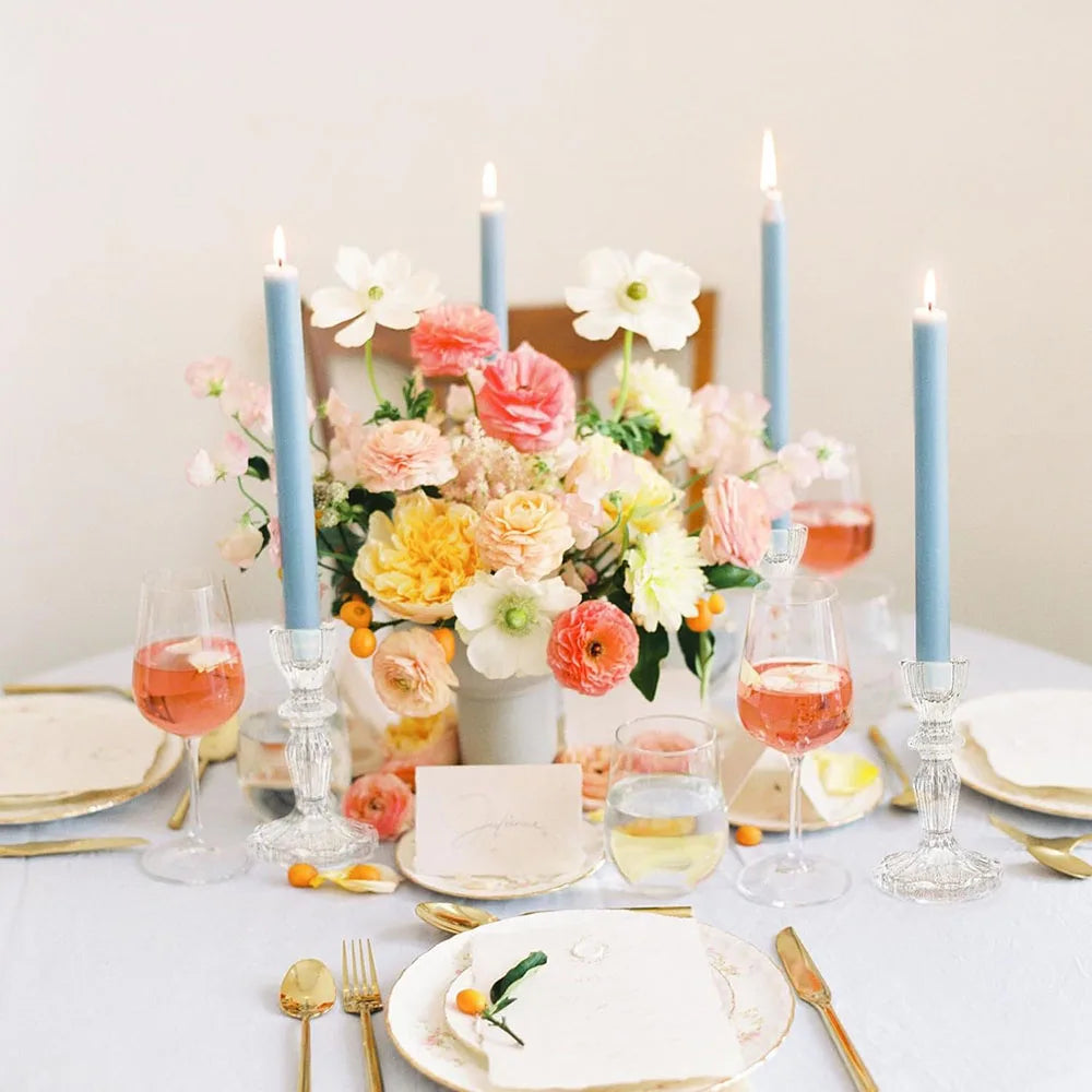 bougeoir en verre décoratif pour mariage et bureau - vue 5 sur 6