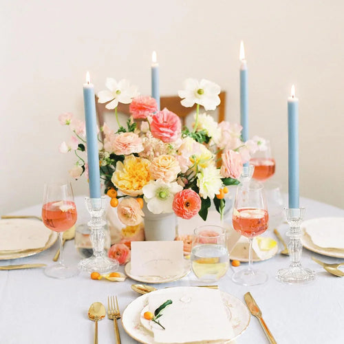 bougeoir en verre décoratif pour mariage et bureau - vue 6 sur 6