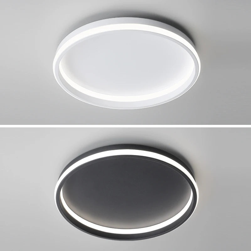 Modern minimalist ceiling lights with creative nordic round lamps - vue 6 sur 14