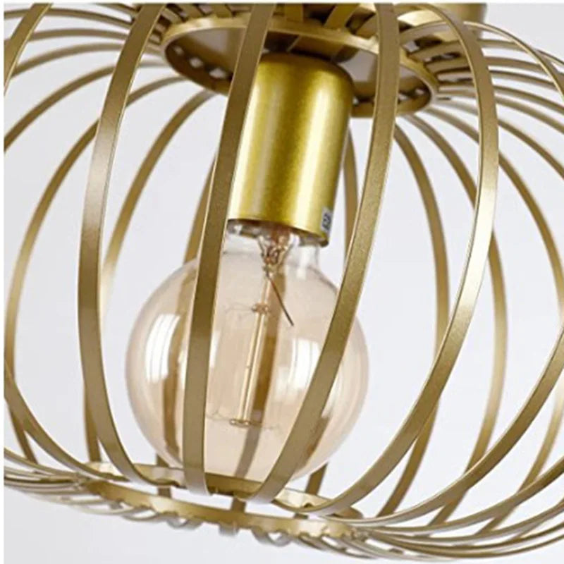 plafonnier moderne en fer style américain pour intérieur - vue 8 sur 7