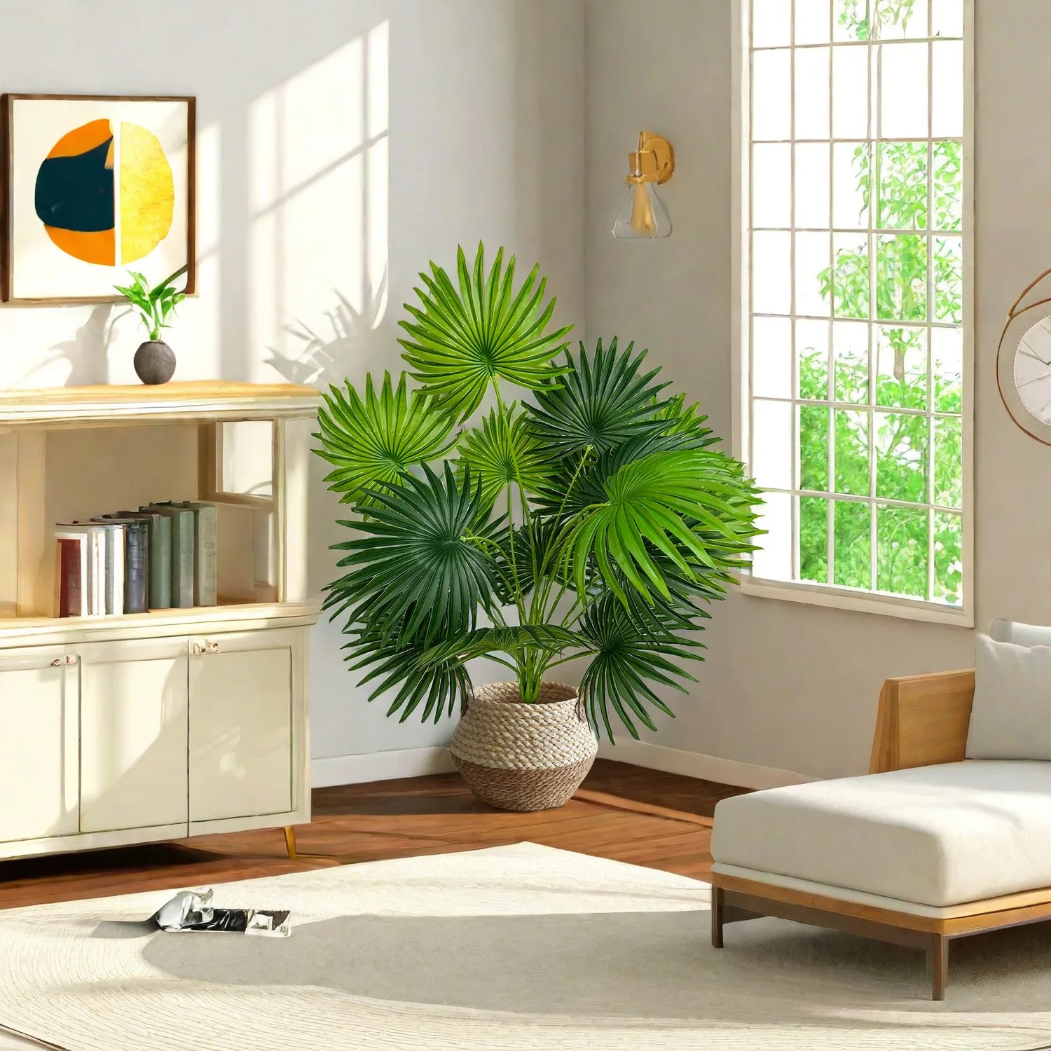 branche de palmier artificielle grande plante décorative pour intérieur - vue 6 sur 11
