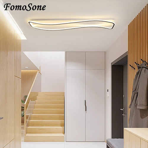 Lustre LED moderne intérieur salon chambre allée - vue 4 sur 22