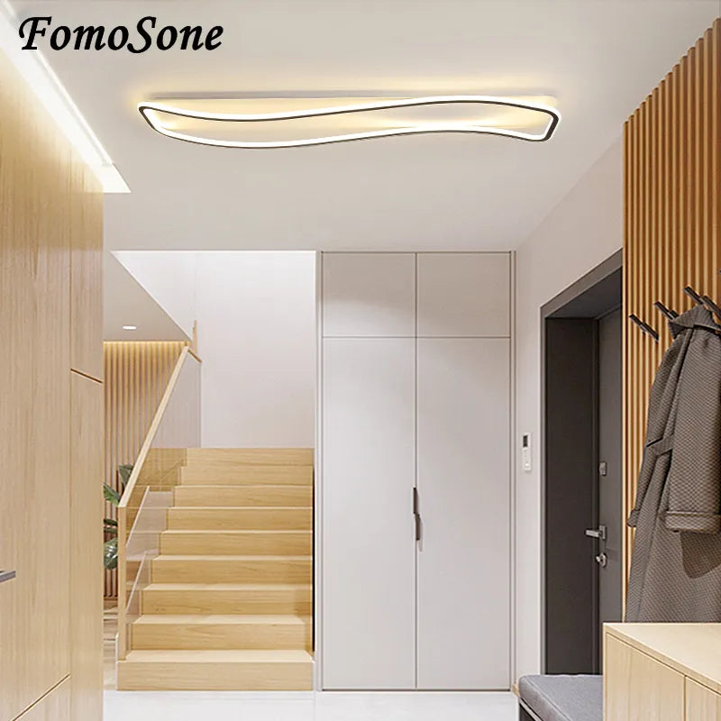 Lustre LED moderne intérieur salon chambre allée - vue 4 sur 22