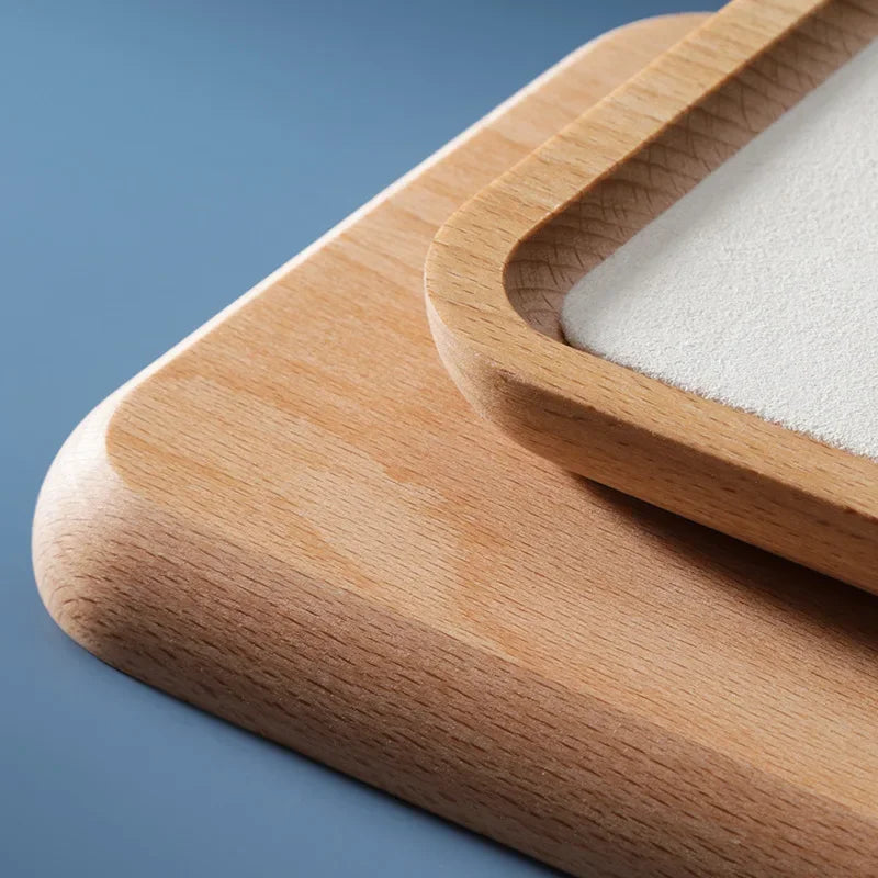plateau de rangement en bois pour bijoux montres et colliers - vue 5 sur 9