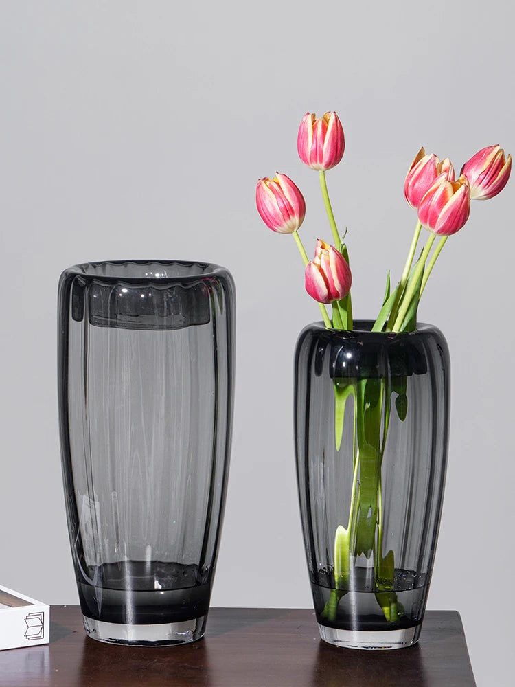 vase en verre pour arrangement floral et décoration élégante - vue 2 sur 10
