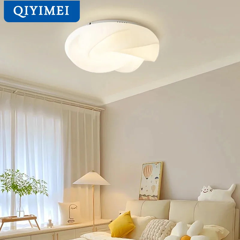 lustre led moderne pour décoration d'intérieur en forme de couronne - vue 6 sur 12