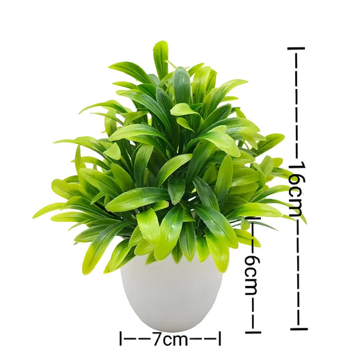 plante artificielle en pot pour décoration de bureau et jardin