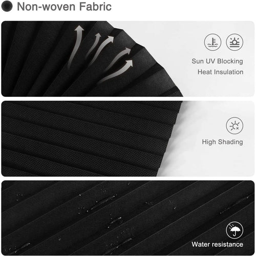 Store plissé occultant autocollant sans perçage pour fenêtre
