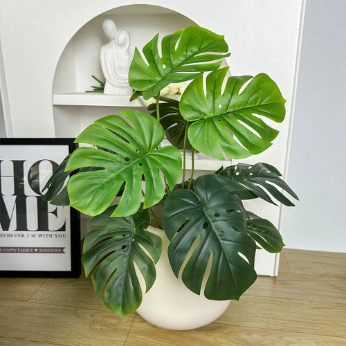 Realistic artificial monstera plant for interior decoration - vue 6 sur 10