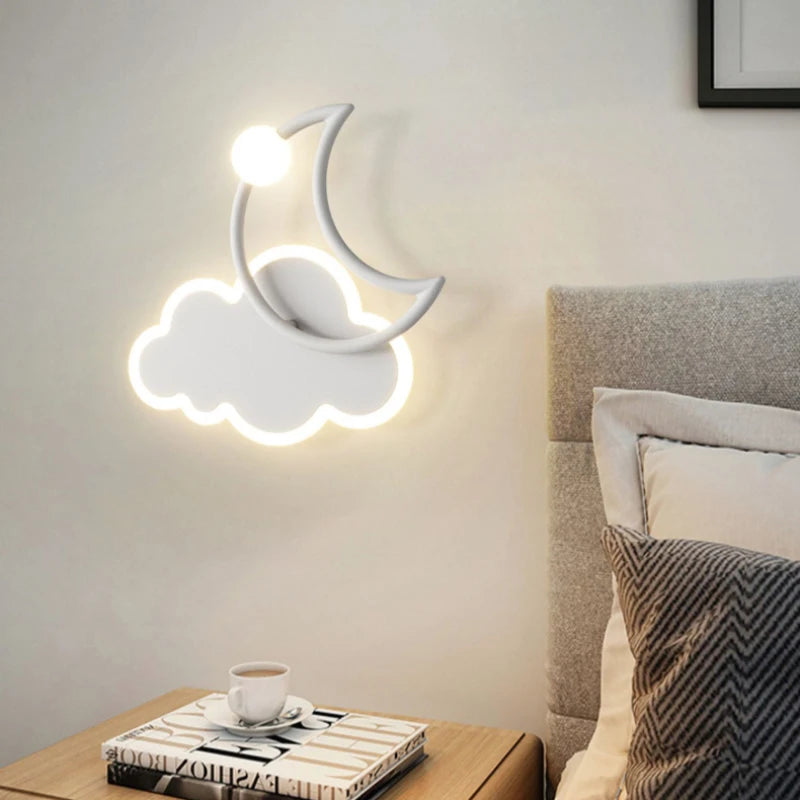 applique murale nuage moderne pour chambre enfant décorative - vue 4 sur 9