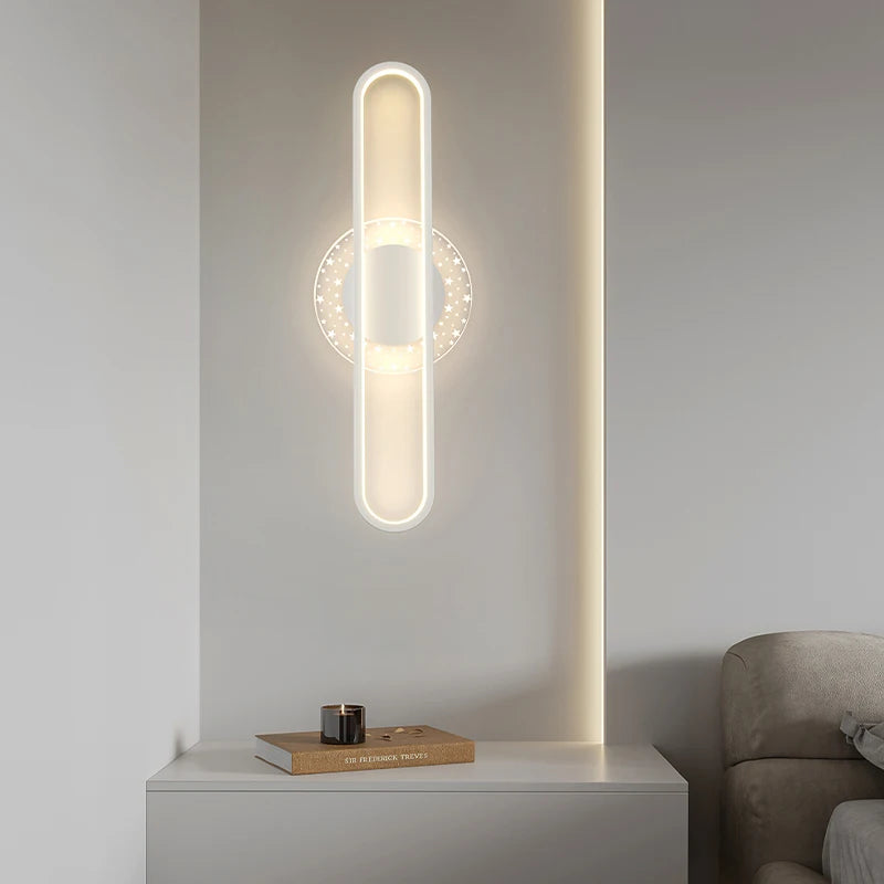 applique murale ovale minimaliste en aluminium pour escalier - vue 4 sur 18