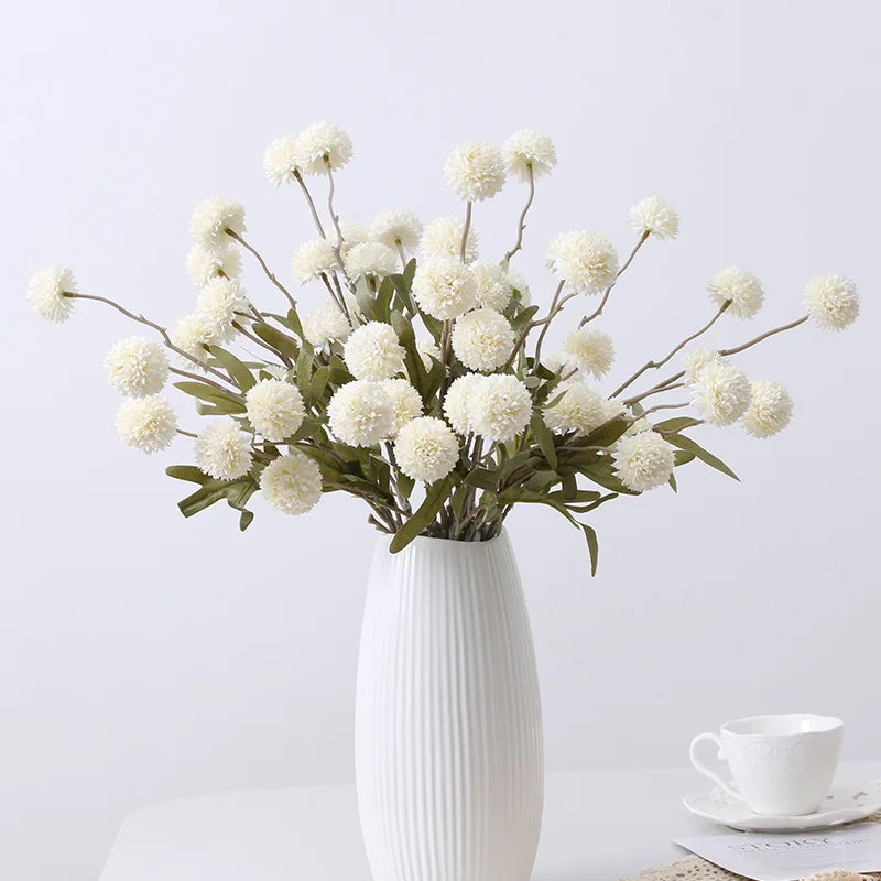 fleurs artificielles pissenlit décoration mariage bouquet cadeau saint-valentin - vue 4 sur 15