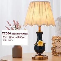 Coloured ceramic table lamp for interior decoration