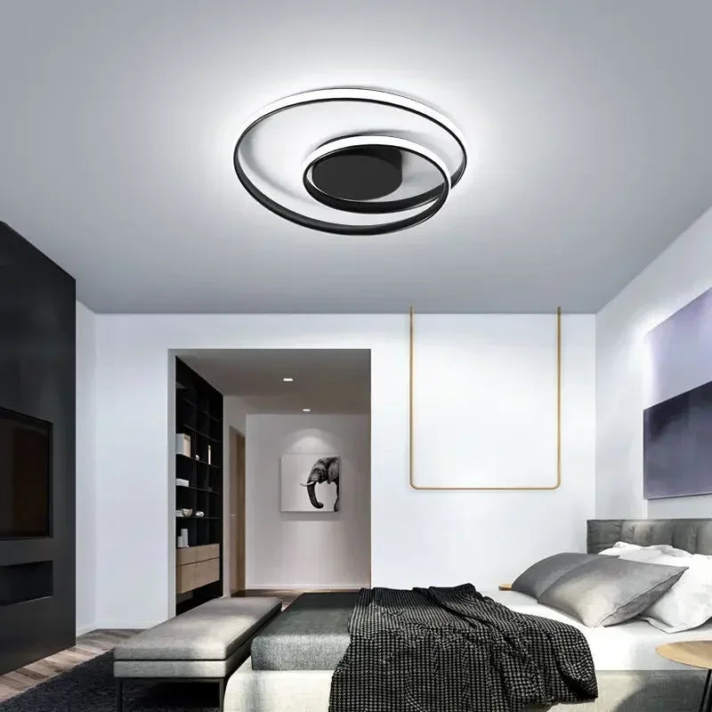 plafonnier moderne en aluminium led créatif nordique - vue 5 sur 12