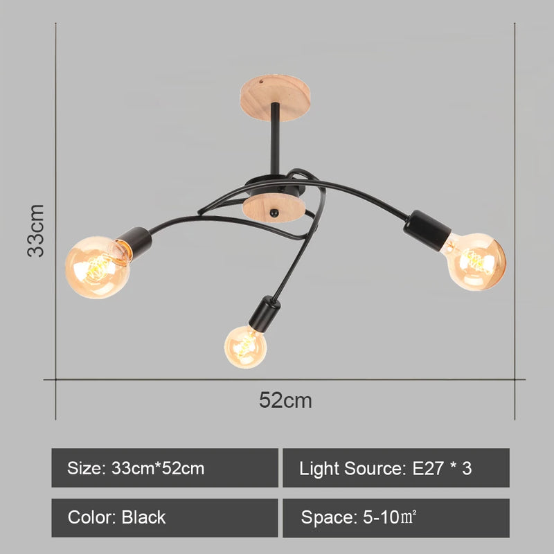lustre sputnik moderne style industriel pour intérieur élégant