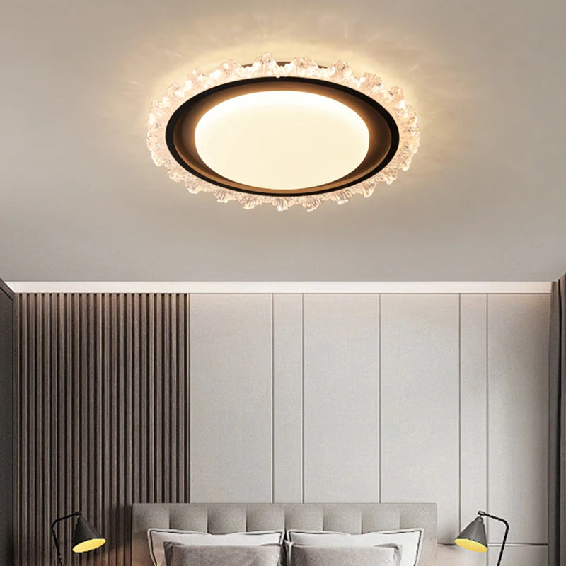 plafonnier moderne en cristal pour éclairage décoratif élégant - vue 7 sur 18