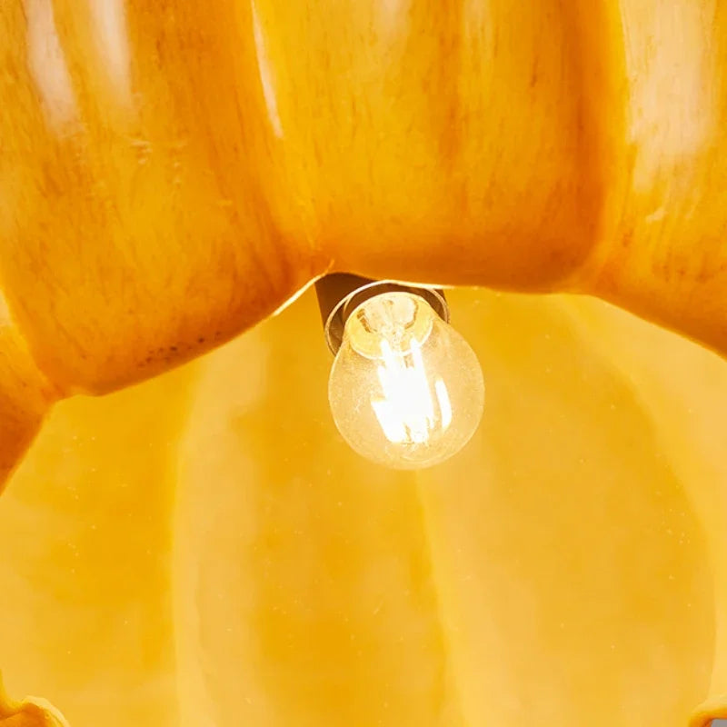 lustre rétro en forme de citrouille pour décoration d'Halloween - vue 6 sur 8