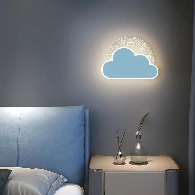Fille enfant enfant chambre décor éclairage de nuit rose lapin appliques intérieur maison lapin bébé chambre belle bande dessinée lampe à LED - vue 4 sur 18