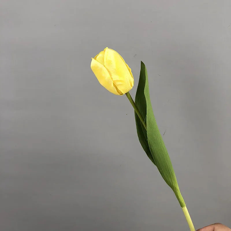 Set of 5 artificial tulips for realistic decoration - vue 9 sur 11