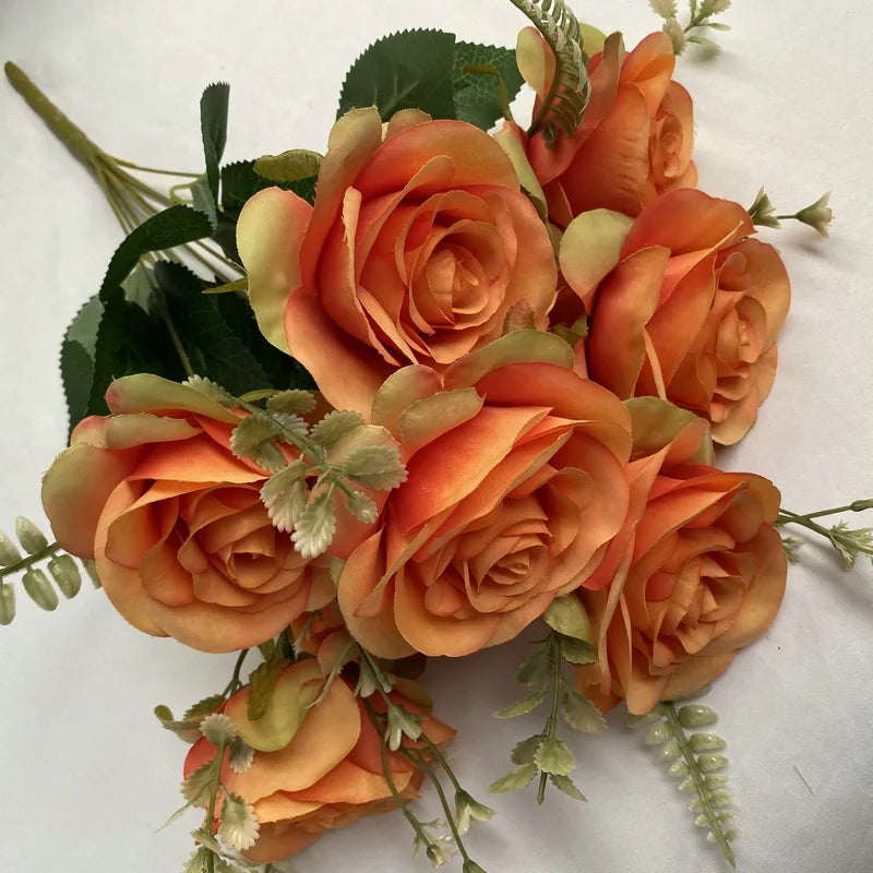 bouquets de roses artificielles pour décoration intérieure et extérieure - vue 16 sur 17