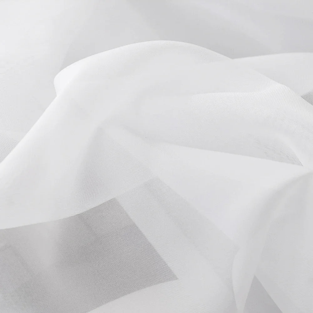 Voilage tulle transparent style moderne pour salon chambre