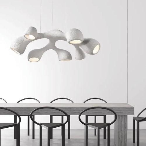 Minimalist Nordic designer chandelier - vue 2 sur 9