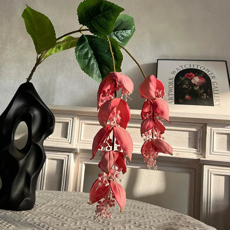 fleurs artificielles tropicales medinilla magnifica pour décoration intérieure - vue 4 sur 9