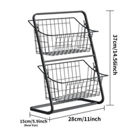 Fruit basket,,vegetable basket,Kitchen countertop storage basket,Wire removable storage rack,Spices and snack racks