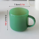 Tasse retro en verre style saphir borosilicate