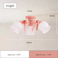 plafonnier style crème pour chambre de princesse et filles
