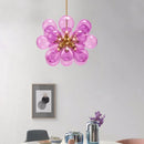 Modern nordic coloured glass LED decorative pendant light
