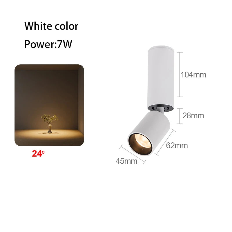 Adjustable angle LED spotlight for optimal ambient lighting - vue 15 sur 19